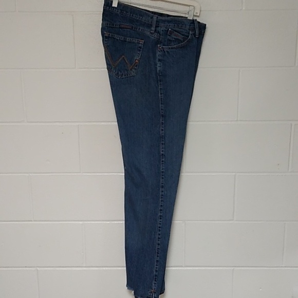 WRANGLER CASH COWGIRL CUT DENIM JEANS 13/14 X 34 - Picture 1 of 9